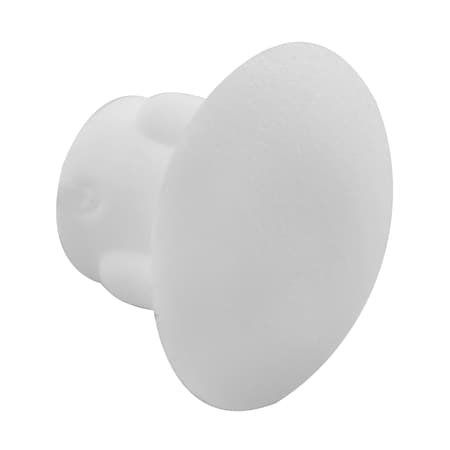 Prime-Line Shelf Peg Hole Caps, 5 mm. Diameter, Plastic Construction, White, Push-In (20 Pack) EP 16051